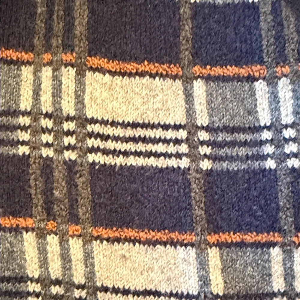 Goodfellow & Co Navy and Gray Plaid Cardigan